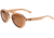 Earth Wood Cruz Polarized Sunglass, Bamboo/Brown, One Size, ESG023BN