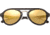 Earth Wood Cruz Polarized Sunglass, Black Stripe/Gold, One Size, ESG023GD