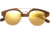 Earth Wood Kai Polarized Sunglass, Brown Stripe/Gold, One Size, ESG024GD