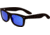 Earth Wood Maya Sunglasses, Ebony Frame, Blue Lens, Polarized, One Size, ESG005E
