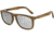 Earth Wood Pacific Polarized Sunglass, Zebrawood/Grey, One Size, ESG008SL