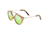 Earth Wood Polarized Sunglasses, Annato/Green, ESG034A, Annato/Green, One Size, ESG034A