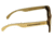 Earth Del Carmen Sunglasses, Ebony Maple Wood Frame, Gold Lens, ESG002ME