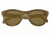 Earth Del Carmen Sunglasses, Zebra Bamboo Wood Frame, Brown Lens, ESG002ZB