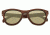 Earth Del Carmen Sunglasses, Zebra Rosewood Wood Frame, Brown Lens, ESG002RZ