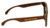 Earth Del Carmen Sunglasses, Zebra Rosewood Wood Frame, Brown Lens, ESG002RZ