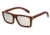 Earth Lanikai Sunglasses, Rosewood Bamboo Wood Frame, Silver Lens, ESG014RM