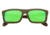 Earth Lanikai Sunglasses, Walnut Zebrawood Wood Frame, Green Lens, ESG014WR
