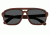 Earth Playa Sunglasses, Rosewood Bamboo Wood Frame, Black Lens, ESG062RB