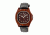 Earth Wood Sherwood Leather-Band Watch w/ Date, Red, Standard ETHEW2703