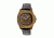 Earth Wood Sherwood Leather-Band Watch w/ Date, Olive, Standard ETHEW2704