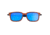 Earth Wood Doumia Polarized Sunglass, Red Rosewood/Blue, One Size, ESG043RB