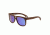 Earth Wood Las Islas Sunglasses, Ebony Frame, Blue/Green Lenses, ESG055E