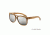 Earth Wood Las Islas Sunglasses, Zebrawood Frame, Black Mirrored Lenses, ESG055Z