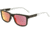 Earth Wood Tide Sunglasses, Ebony Frame, Red/Yellow Lenses, ESG009BR