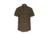 Elbeco TexTrop2 Zippered Short Sleeve Polyester Shirt - Mens, 16.5 in, Brown, Z3315N-16.5