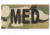 Eleven 10 2x4 Med Id Patch, Black - E10-7001-MED-MTC/BLK