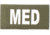Eleven 10 2x4 Med Id Patch, White - E10-7001-MED-RGR/WHT