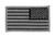Elite Survival Systems US Flag Patches - Standard Orientation, Black/Gray/Blue, 3.5 x 2, ID-US-109