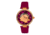 Empress Anne Automatic Semi-Skeleton Leather-Band Watch, Hot Pink, One Size, EMPEM3105