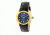 Empress Anoinette Automatic Mother-Of-Pearl Leather-Band Watch w/Date, Gold/Black, Standard EMPEM1404