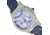Empress Augusta Automatic Mosaic Mother-of-Pearl Leather-Band Watch, Silver/Blue, One Size, EMPEM3502