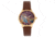 Empress Diana Automatic Engraved MOP Leather-Band Watch, Brown, One Size, EMPEM3005