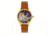 Empress Diana Automatic Engraved MOP Leather-Band Watch, Camel, One Size, EMPEM3004