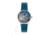 Empress Diana Automatic Engraved MOP Leather-Band Watch, Teal, One Size, EMPEM3002