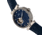 Empress Edith Semi-Skeleton Leather-Band Watch, Blue, One Size, EMPEM3303
