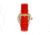 Empress Edith Semi-Skeleton Leather-Band Watch, Orange, One Size, EMPEM3304