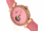 Empress Edith Semi-Skeleton Leather-Band Watch, Pink, One Size, EMPEM3306