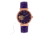 Empress Edith Semi-Skeleton Leather-Band Watch, Purple, One Size, EMPEM3305
