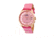 Empress Messalina MOP Leather-Band Watch w/Date, Pink, EMPEM2405