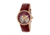 Empress Justinian Automatic Semi-Skeleton Dial Leather-Band Watch, Rose Gold/Red, Standard EMPEM1606
