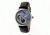 Empress Theodora Automatic Mother-of-Pearl Semi-Skeleton Leather-Band Watch, Silver/Black/Black, Standard EMPEM1205