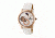 Empress Theodora Automatic Mother-of-Pearl Semi-Skeleton Leather-Band Watch, Rose Gold/Silver/White, Standard EMPEM1207