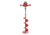 Eskimo E40 Steel Ice Auger Complete, Red, 10-Inch, 45800