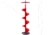 Eskimo Pistol Bit 2.0, Drill-Adaptive Auger, 10-Inch, Centering Point, Red, 10-Inch, 45650