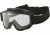 ESS Tactical XT Military Goggles with Black Frame, Clear Lens and 40mm Strap - 740-0243