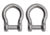 Extreme Max Boattector Stainless Steel Bow Shackle With No Snag Pin, 3/8in, Pack of 2, 3006.8411.2