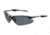 Extreme Optiks EO POL 1802 Sunglasses, Dark Gray Crystal Frame, Smoke with Silver Flash Mirror Lenses, 10242517.FGX