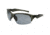 Extreme Optiks EOG 12 Sunglasses, Dark Grey Crystal Frame, Smoke HD with Silver Mirror Flash Lens, 10228952.FGX