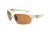 Extreme Optiks EOG 12 Sunglasses, Shiny White Frame, Smoke HD with Silver Mirror Flash Lens, 10228951.FGX