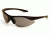 Extreme Optiks SuperBlade Sunglasses, Shiny Black Frame, Smoke with Silver Mirror Flash Lens, 10210963.FGX