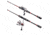 Favorite Fishing Army Spinning Combo, 6ft 6in, Medium, Black/Red, ARM662M10