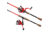 Favorite Fishing Brush Dobber Crappie Spinning Combo, 6ft 8in, Ultra Light, Red/Black, DBR-681UL20