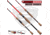 Favorite Fishing Brush Dobber Crappie Spinning Rod, 6ft 8in, Ultra Light, Red/Black, DBR-681UL