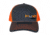 Fish Monkey Hunt Left Panel Embroidery Hat, Char/Orange, One size, HM801-CHOR