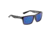 Flying Fisherman 7826BSB Swirl Sunglasses Matte Black Frame Smoke-Blue Mirror Lens, AcuTint Polarized Lens System, 7826BSB